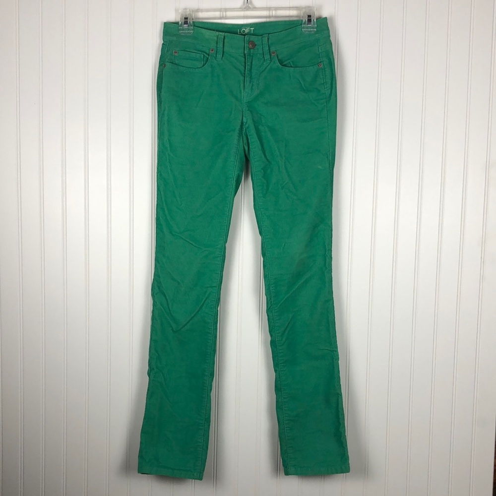 Ann Taylor LOFT Corduroy Modern Straight Leg Pants